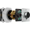 Image de hansgrohe, Robinetterie de salle de bains, AXOR ShowerSelect ID thermostat, encastré, carré, 2 consommateurs