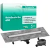 Image de hansgrohe, Rigole de douche, RainDrain Go kit complet caniveau de douche 600, écoulement à larrière, pour installation (600 mm)