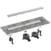 Image de hansgrohe, Rigole de douche, RainDrain Go kit complet caniveau de douche 800, écoulement à larrière, pour installation (800 mm)