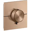 Image de hansgrohe, Robinetterie de salle de bains, AXOR ShowerSelect ID thermostat, encastré, carré, 2 consommateurs, combinaison de sécur