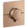 Image de hansgrohe, Robinetterie de salle de bains, AXOR ShowerSelect ID thermostat, encastré, carré, 2 consommateurs, combinaison de sécur