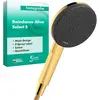 Image de hansgrohe, Pommeau de douche, Douche ronde avec 3 jets, anti-calcaire et finition or poli (3 Types de jets, 10.30 l/min)