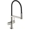 Image de hansgrohe, Robinetterie de cuisine, Robinet de cuisine avec douchette extractible et trois jets, finition inox