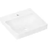 Image de hansgrohe, Lavabo, Xelu Q lave-mains, 1 trou pour robinet, sans trop-plein, 500x480x80mm, blanc, 60316450, 60316450 (480 mm, 500 mm)