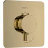 Image de hansgrohe, Robinetterie de salle de bains, Thermostat douche et bain avec sécurité enfant et réglage débit, design plat