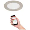 Image de Telefunken, Spot encastrable, LED encastrable dimmable IP23 WiFi RGBW 6W 600 lm blanc chaud - blanc lumière du jour ronde nickel (Métal)