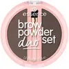 Image de essence, Poudre pour sourcils, brow powder duo set poudre sourcils (Marron, Noirceur)