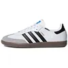 Image de adidas Samba OG Blanc Noir Gum Unisexe Baskets Cloud-Blanc Core-Noir B75806 45 