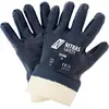 Image de Nitras, Gants de protection, Gants en nitrile, jersey coton, couleur naturelle, enduction nitrile, bleu (code couleur : 2200), v (8)