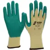 Image de Nitras, Gants de protection, GRIP, gants en latex, polyester, jaune, enduction latex, vert (code couleur : 4330), partiellement (10, 11, 8)