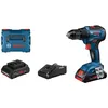 Image de Perceuse-visseuse 18V GSR 18V-55 Professional + 2 batteries Procore 4Ah + chargeur + coffret L-BOXX - BOSCH - 06019H5204
