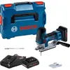 Image de Scie sauteuse 18V GST 18V-155 SC + 2 batteries ProCore 4 Ah + chargeur en coffret L-BOXX - BOSCH - 06015B0002