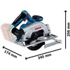 Image de Bosch Professional, Scie circulaire portative, GKS 18V-57-2
