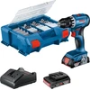 Image de Perceuse-visseuse 18 V GSR 18V-45 avec accessoires + 2 batteries 2 Ah + chargeur + coffret L-CASE PICK & CLICK BOSCH 06019K3205
