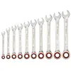 Image de Set de clés mixtes plates à cliquets - 8, 10, 12, 13, 14, 15, 16, 17, 18, 19mm
