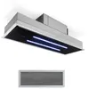 Image de Klarstein High Line - Hotte - plafond - Niche - largeur : 86 cm - profondeur : 28 cm - extraction et recirculation (avec kit d'extraction supplémentaire) - noir