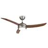 Image de Klarstein El Paso Ventilateur de plafond réversible Ø 132cm avec télécommande - 3 pales design chêne foncé