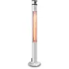 Image de Parasol chauffant Blumfeldt Heat Guru Plus - Radiateur infrarouge extérieur avec télécommande - 2000W - argent