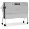 Image de Barbecue pour cochon - Klarstein Sauenland Pro XL - Broche pour cochon - Moteur 15W - Rôtissoire - Thermomètre - Roulettes - Acier inoxydable