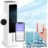 Image de Rafraîchisseur d'air mobile - 360° oscillation - Ventilateur climatiseur mobile sans évacuation - 450 m³/h - 6l - Blanc