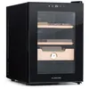 Image de Cave à cigares - Klarstein El Presidente 37 - 37 l - 2 clayettes - 1 compartiment en bois de cèdre