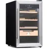 Image de Cave à cigares - Klarstein El Presidente 48 - 48 l - 3 clayettes - 1 compartiment en bois de cèdre