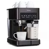 Image de Klarstein Cafetière Mousseur de Lait Machine à Café et Machine à Expresso 20 Bar 1350W Noir