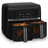 Image de Friteuse à air chaud Klarstein VitaFry Duo, 2 compartiments , Airfryer XL 2850W, 7,6 L