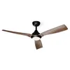 Image de Ventilateur de Plafond Klarstein Fiji Flow 2 en 1 132 cm lampe LED télécommande contrôle par application dimmable Bois foncé et noir