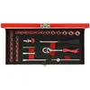 Image de Gedore Red, Clé à douille + douilles, Jeu de douilles 1/4 32 pièces (10 mm, 11 mm, 12 mm, 13 mm, 4 mm, 5 mm, 6 mm, 7 mm, 8 mm, 9 mm)