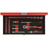 Image de Jeu Douilles 1/4 4-13mm 33 Pièces R49014033red
