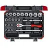 Image de Gedore Red, Clé à douille + douilles, Jeu de clés à douille 1/2 24 pièces (10 mm, 11 mm, 12 mm, 13 mm, 14 mm, 15 mm, 16 mm, 17 mm, 18 mm, 19 mm, 20 mm, 21 mm, 22 mm, 23 mm, 24 mm, 26 mm, 27 mm, 28 mm, 30 mm, 32 mm)