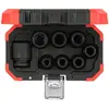 Image de Gedore Red, Clé à douille + douilles, red R63003008 Jeu de douilles pour visseuse de force 1/2 8 pièces