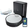 Image de MEDION Aspirateur Robot X50 SW - avec station d'aspiration - fonction balayage - navigation laser - 8 000 Pa - Blanc
