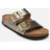 Image de Mules et sabots Birkenstock Arizona Big Buckle Birko Flor - Narrow pour Femme Or et bronze 38