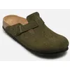 Image de Mules et sabots Birkenstock Boston Suede - Narrow pour Vert 36