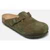 Image de Sandales et nu-pieds Birkenstock Boston Suede - Regular pour Homme Vert 43