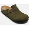 Image de Boston Suede - Narrow par Birkenstock Vert 38
