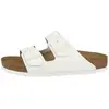 Image de Birkenstock, Femmes, Sandales, Arizona cuir naturel étroit - 64061, Blanc, (38)