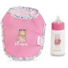 Image de Bavoir Rose et Biberon Magique pour grand poupon 36/42 cm