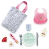 Image de Grand Coffret Repas Floral pour poupon 36/42 cm / REF ANNULEE POUR 2025