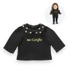 Image de T-Shirt Noir et Or Manches Longues pour poupée ma Corolle