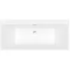 Image de Baignoire droite 160 x 75 VILLEROY & BOCH Collaro acrylique Blanc Mat avec vidage et trop-plein chrome