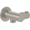Image de Support mural pour douchette avec raccordement VILLEROY ET BOCH Universal Showers rond nickel brossé