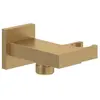 Image de Villeroy & Boch, Barre de douche + curseur, V&B Handbrausehalter UNIVERSAL SHOWERS 68x87x45mm, eckig bru gold brushed gold