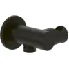 Image de Support mural pour douchette avec raccordement VILLEROY ET BOCH Universal Showers rond noir mat