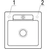 Image de Villeroy & Boch, Évier, V&B Evier SILUET 50 S 510x510mm Handbet. graphit (51 cm)