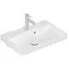 Image de Villeroy & Boch, Lavabo, V&B lavabo Compact AVENTO 550x370mm m ÜL Stone White CeramicPlus (370 mm, 550 mm)