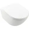 Image de Villeroy & Boch, Cuvette toilettes + bidet, V&B WC suspendu SUBWAY 3.0 ti., sans chasse d'eau, avec TwistFlush we