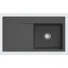 Image de Villeroy & Boch, Évier, V&B Evier à encastrer SUBWAY STYLE 50 FLAT 880x490mm Be re Commande manuelle graphite (Evier encastré)